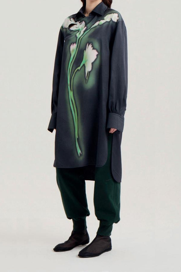SAMUEL GUI YANG Twill night flower dress AW21DR01-1